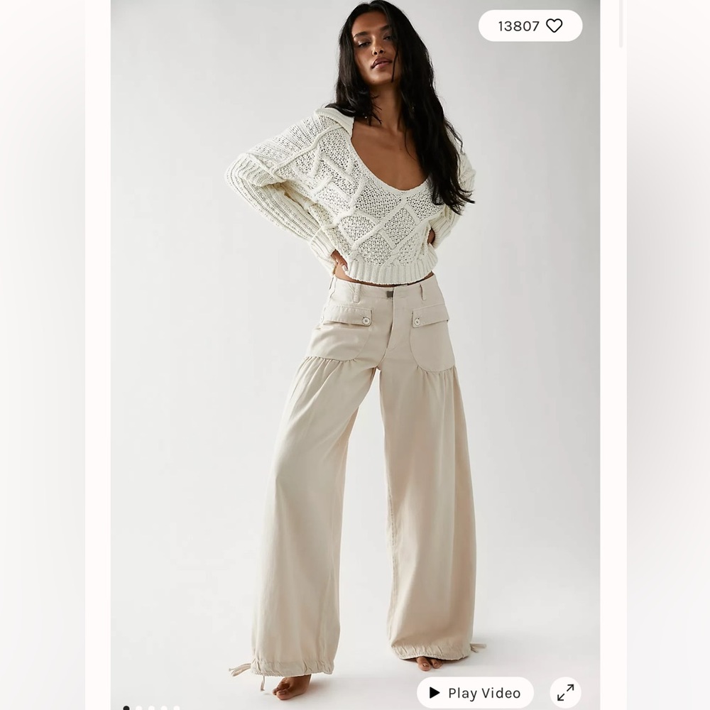 NWT size 25 Free People Lotus jeans in Almond Milk